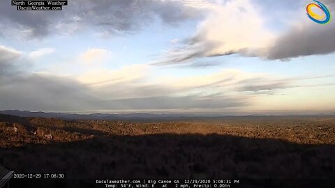 Big Canoe Sunset and Moon Rise - 12/28/20