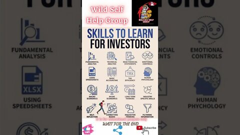 🔥Skills to learn as an investor🔥#shorts🔥#wildselfhelpgroup🔥16 May 2022🔥