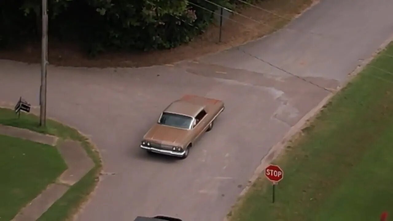 My dad driving his 1963 Chevy Impala