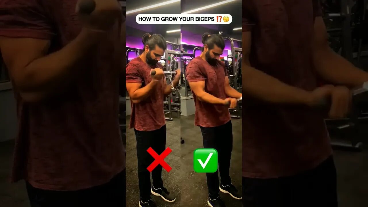 Biceps Workout Mistake ❌ #shorts #workout #workoutmistakes