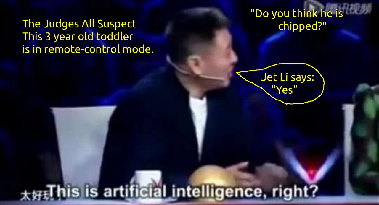 Jet Li Is Amazed (in 2014) What a 3 Year Old (Bio-Robot or zombie) Can Do