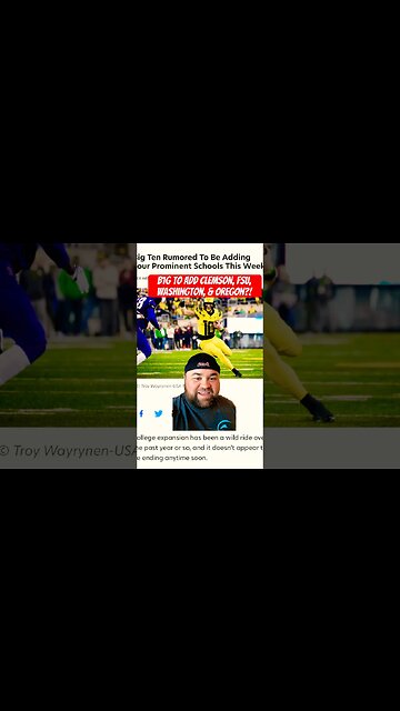 Clemson, FSU, Washington, and Oregon to B1G???? #collegefootballnews