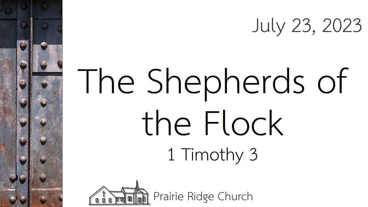 The Shepherds of the Flock - 1 Timothy 3
