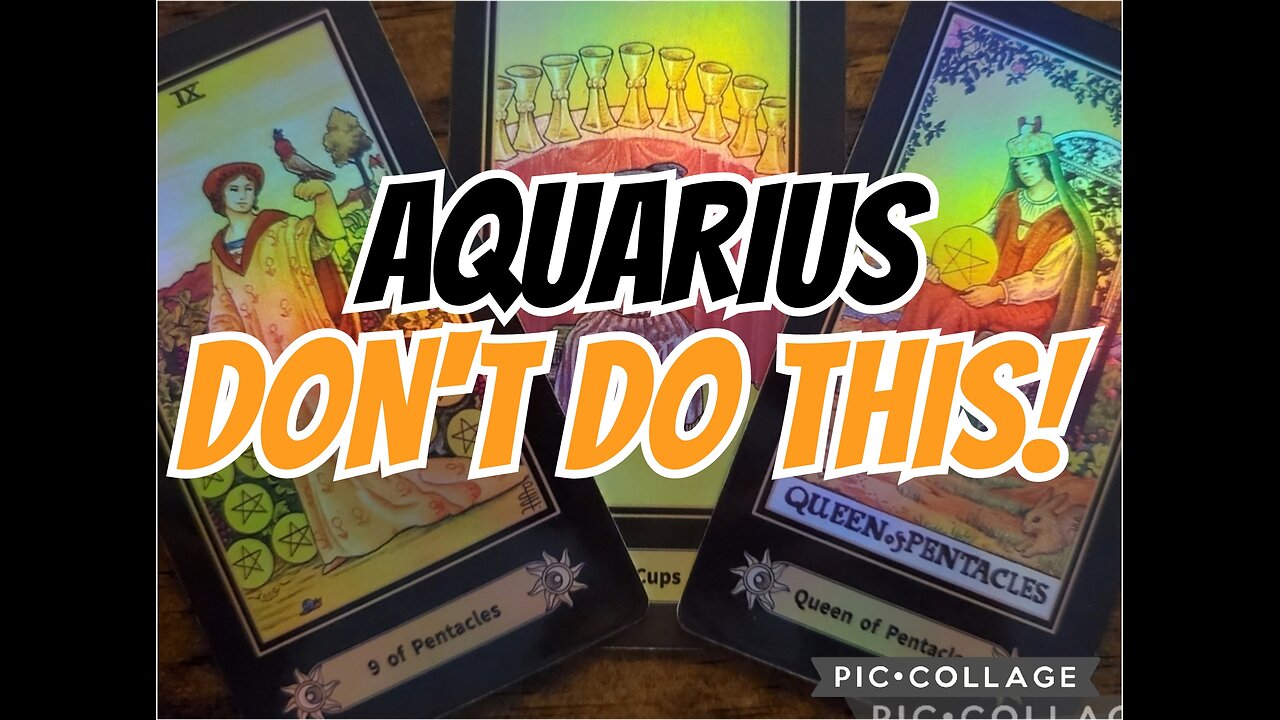 AQUARIUS: DON'T DO THIS‼️ If you do you will CERTAINLY REGRET IT‼️