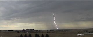 Distant Prairie Lightning Strikes