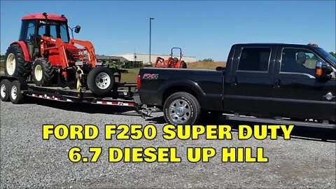 Ford F250 6.7 Powerstroke Diesel FIRST TOWING MISSION 10k Steep hills & more