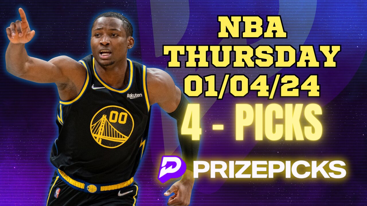 #PRIZEPICKS | BEST PICKS FOR #NBA THURSDAY | 01/04/24 | PROP BETS | #BESTBETS | #BASKETBALL | TODAY