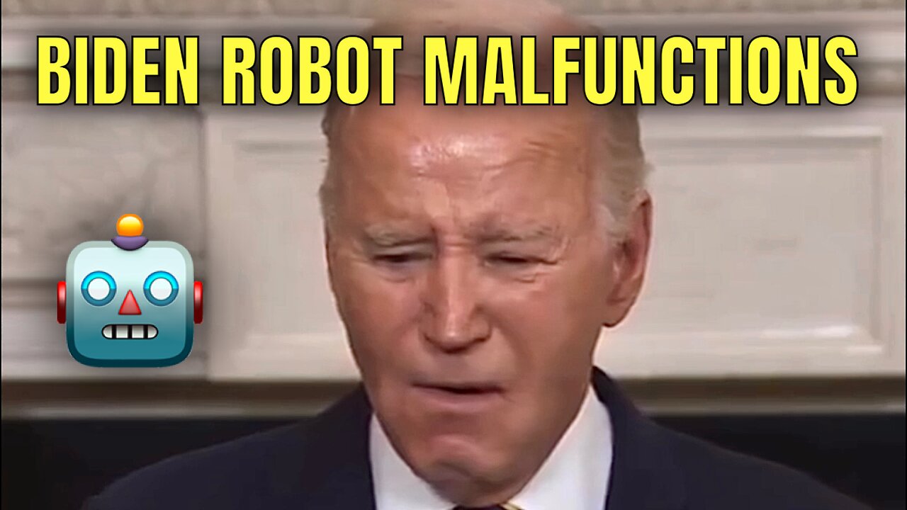 ROBOT PRESIDENT BIDEN MALFUNCTIONED TODAY 🤖💥