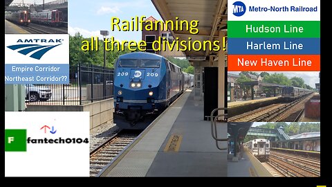 Railfanning all three divisions on the Metro North Railroad! Featuring diesel and EMU trains