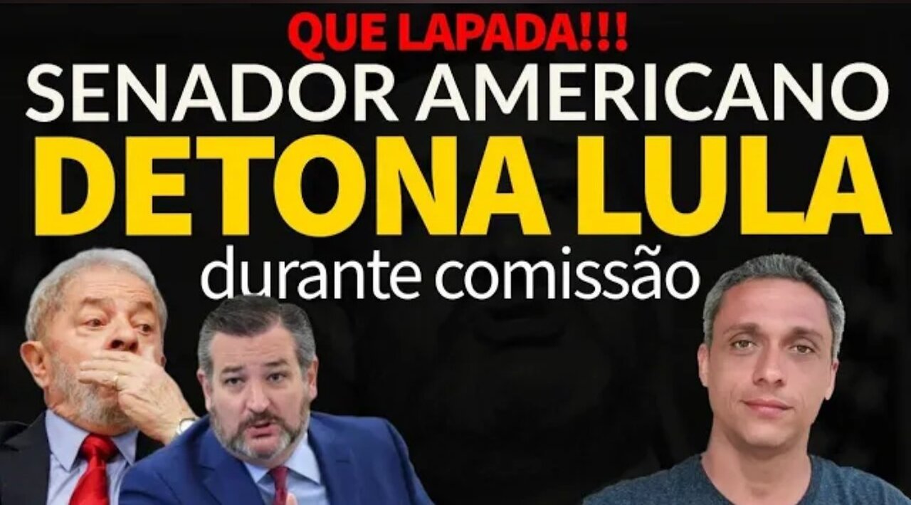 NA CARA NÃO! Senador americano DETONA LULA durante comissão. Chavista, currupto e anti-americano,