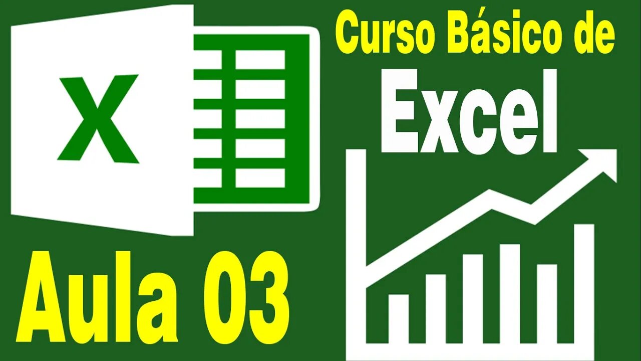 Curso de Excel Básico- Aula 03 inserir dados no Excel e seleção básica