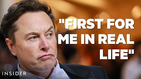 "First for me in real life" Elon Musk at Dave Chappelle's Comedy Show