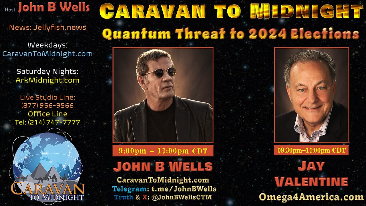 Quantum Threat to 2024 Elections - John B Wells LIVE