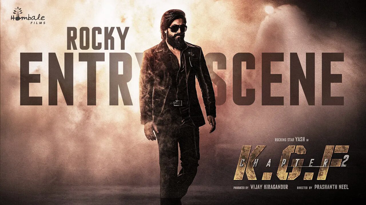 Rocky Bhai Mass Entry Scene | KGF 2 | Yash