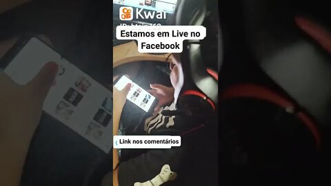 Veja nossa live no Facebook, siga a nossa página