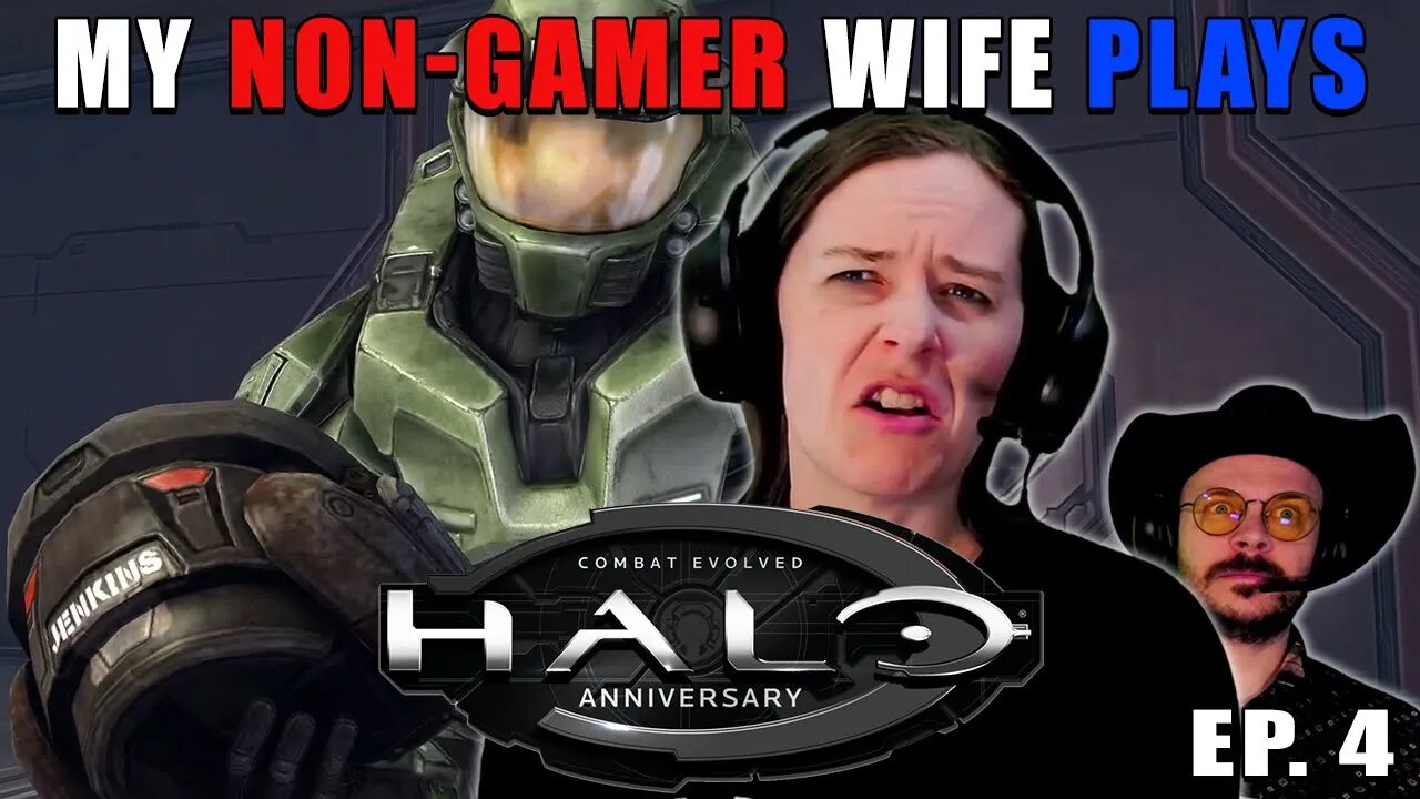 THE FLOOD GOT HER SPINNING! | My Non-Gamer Wife Plays HALO | EPISODE 4