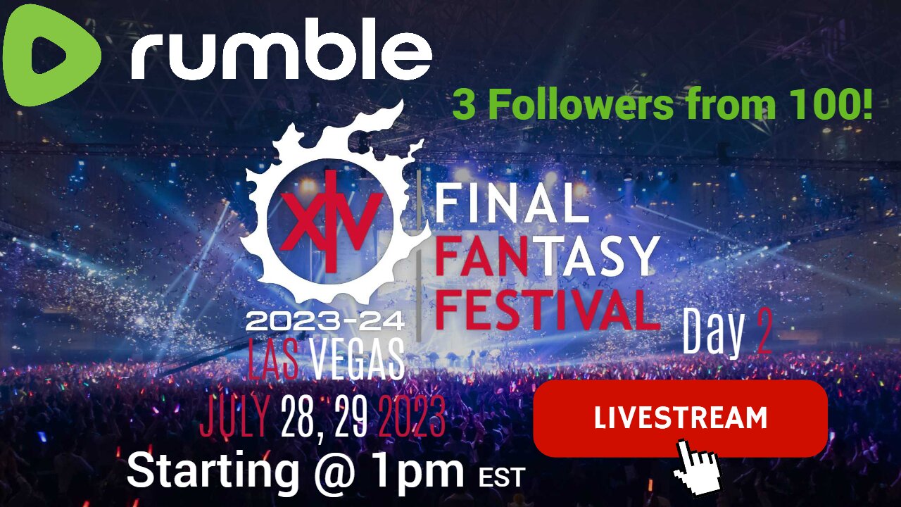 Final Fantasy XIV Fan Festival Day 2 | Only 3 Followers from 100!!