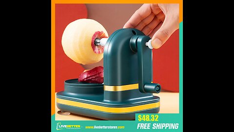 Automatic Rotating Apple Machine Peeler Hand-cranked