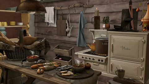 A Cozy Lunch on an Autumn Day Ambience