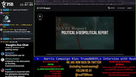 2024-08-13 15:00 EDT - The PATRIOTski Tavern: