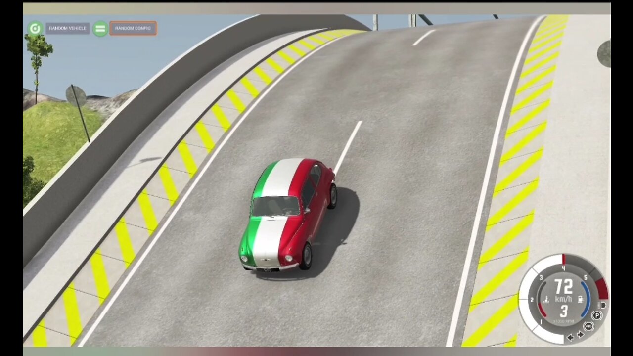 CAR crash 💥🚙 Car jumps at high speed from a ramp #14 🚨 Epic High Speed Car Crash ⚙️ Beamng drive