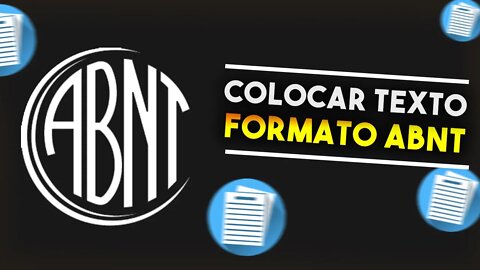 Como colocar texto no FORMATO ABNT AUTOMATICAMENTE