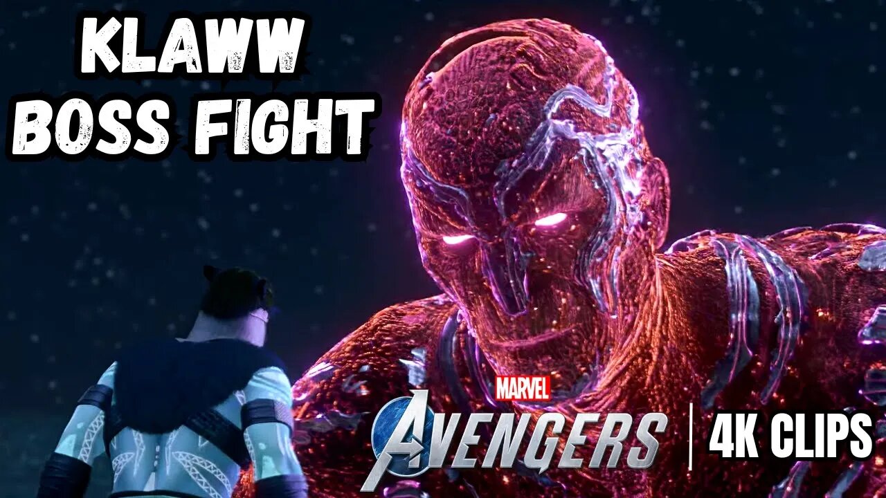 Black Panther & The Avengers VS Klaww & Crossbones Boss Fight | Marvel's Avengers 4K Clips