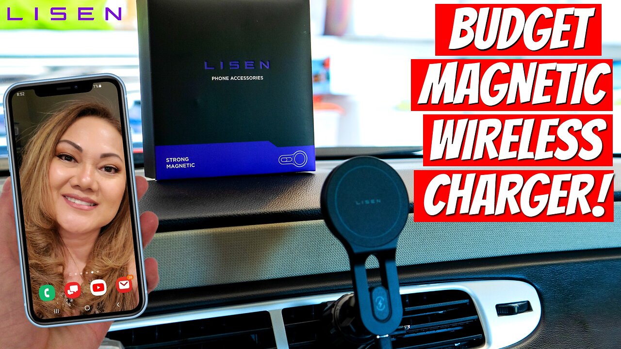 THE BEST WIRELESS CAR PHONE CHARGER | LISEN 2E749 - INSTALL & REVIEW