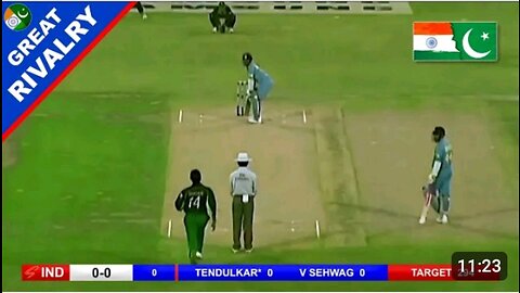 Greatest rivalry India vs Pakistan match highlights old video