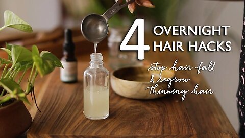 Overnight Hair Growth Hacks: Stop hair fall and regrow thinning hair