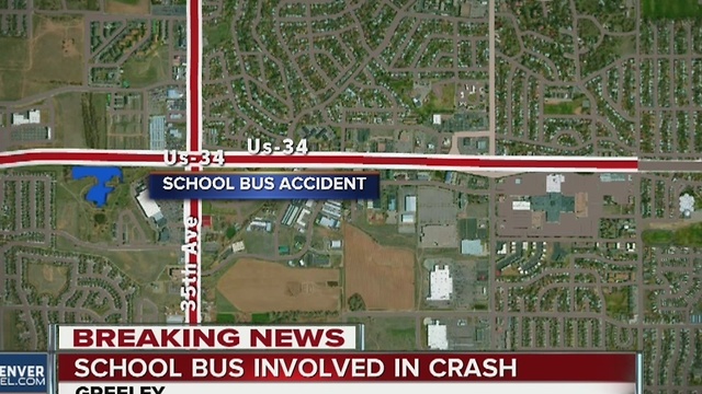 Greeley school bus involved in crash