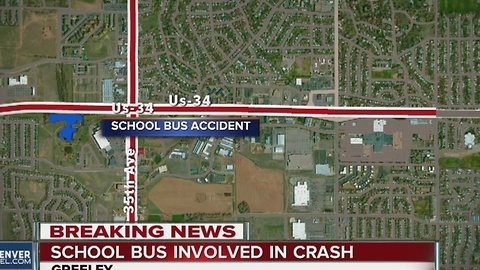 Greeley school bus involved in crash