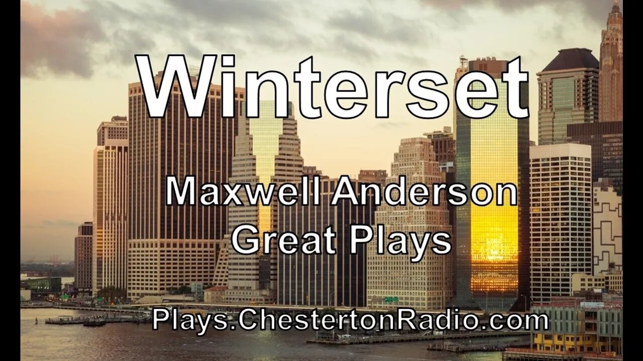 Winterset - Maxwell Anderson - Great Plays