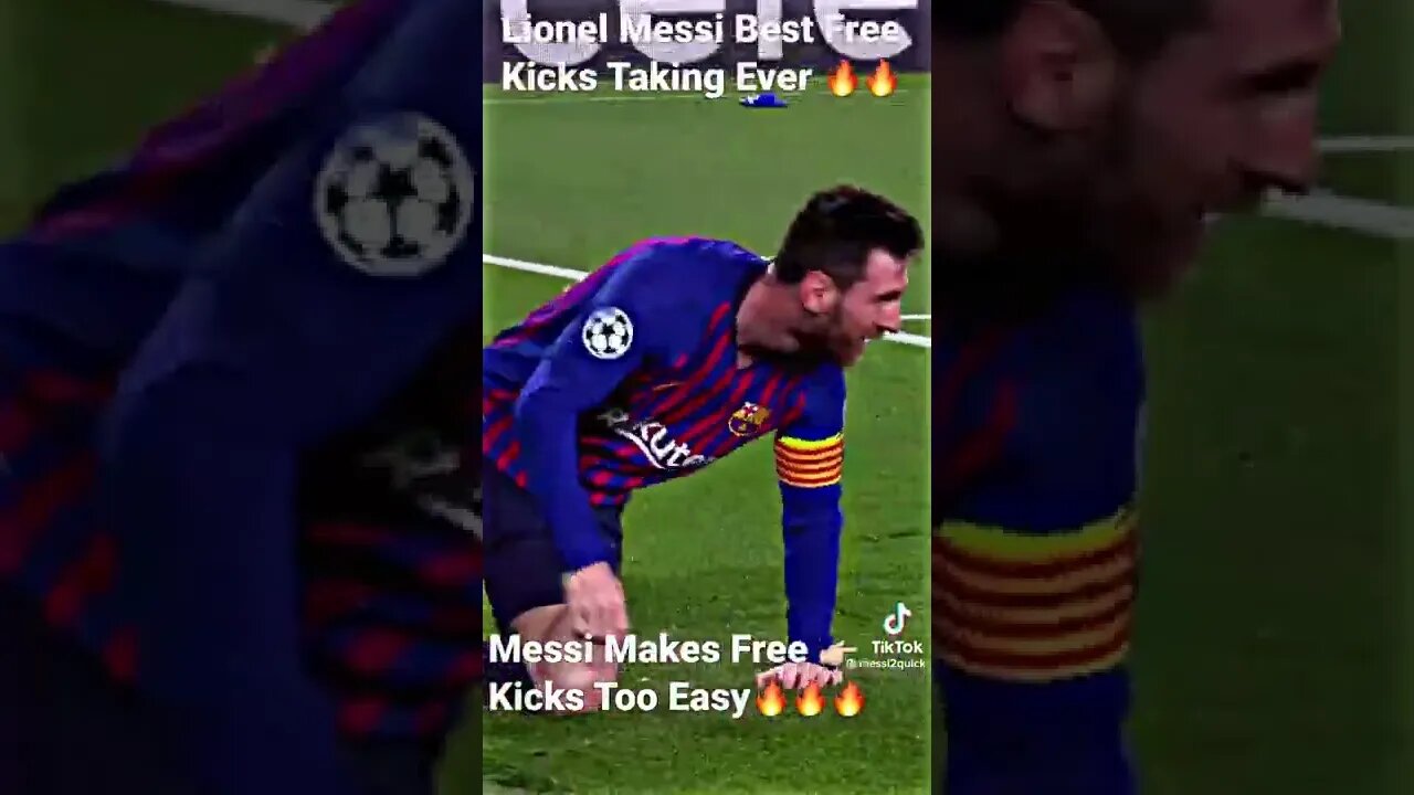 Lionel Messi Best Free Kicks Taking Ever 🔥🔥#shorts - @messi2quick