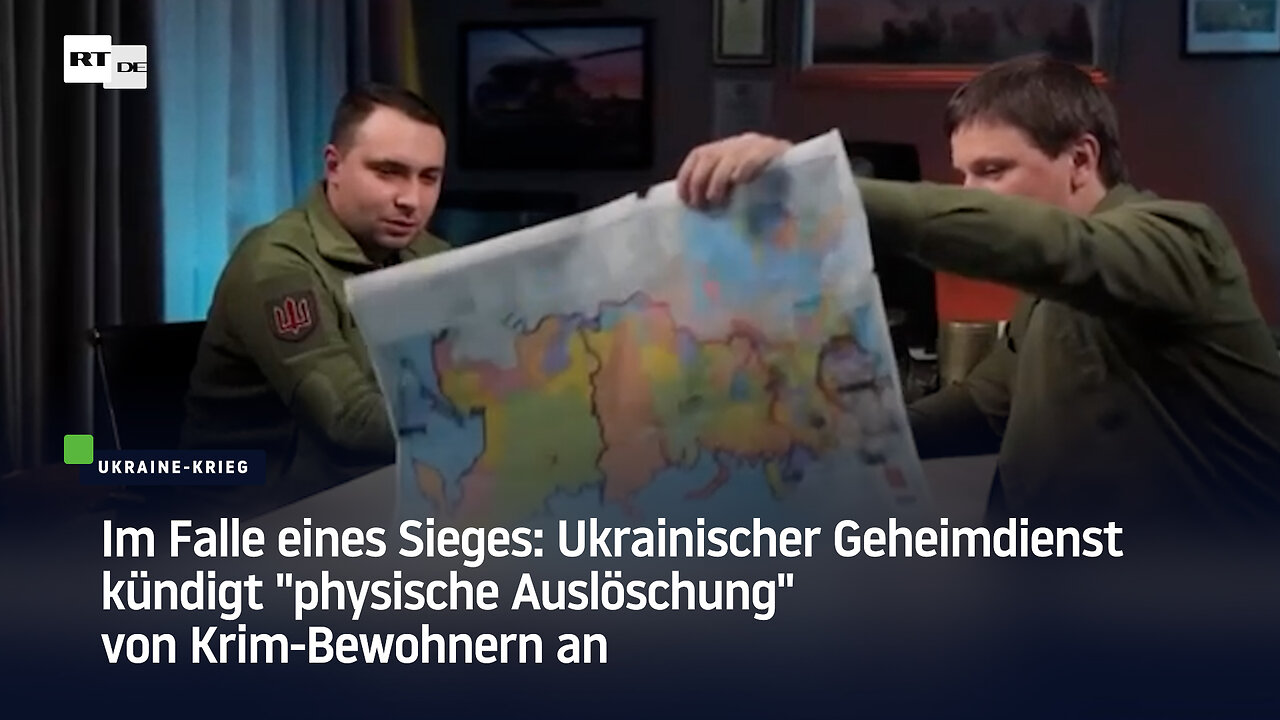 Im Falle eines Sieges: Ukrainischer Geheimdienst will Krim-Bewohner "physisch auslöschen"