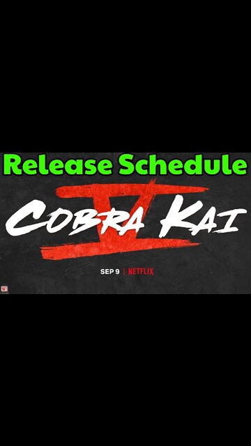 Cobra Kai Season 5 RELEASE TIMES #shorts