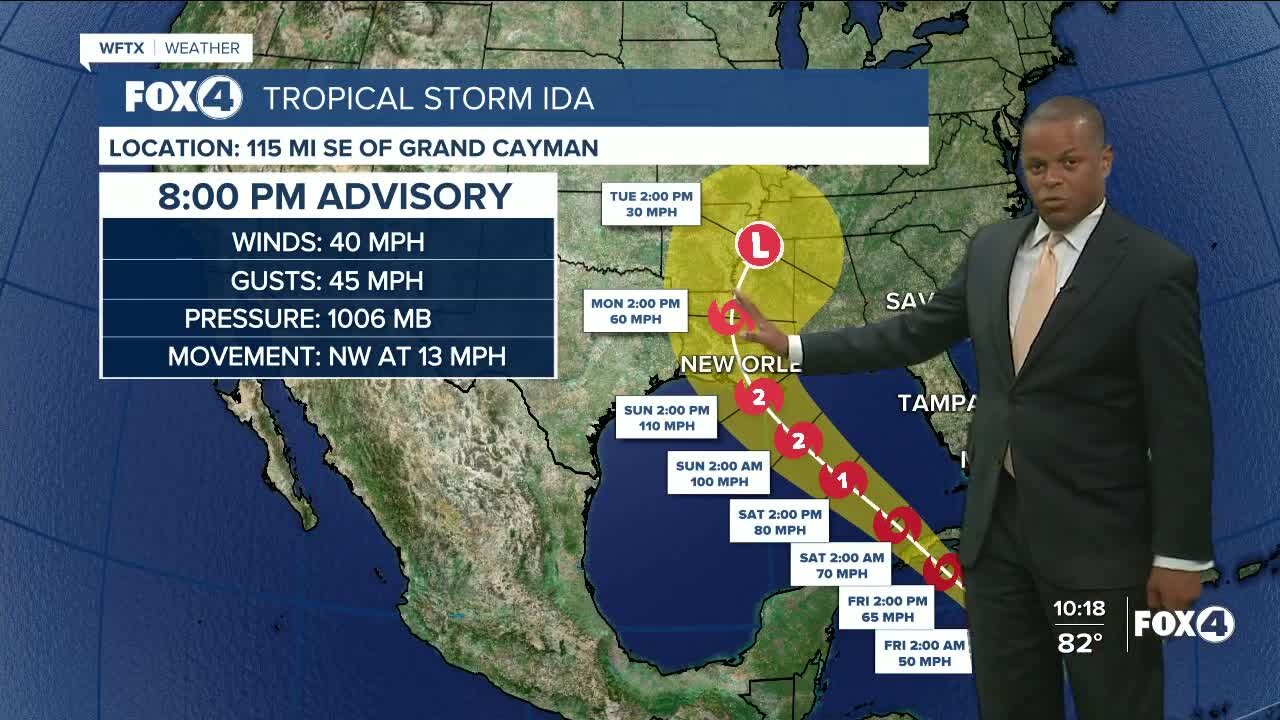 Ida expected to strengthen into a hurricane this weekend