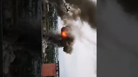 Moment of Impact in #kyiv #ukrainewar