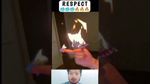 Fire in Hand😲💯🔥 #respect #shorts #respectshow777