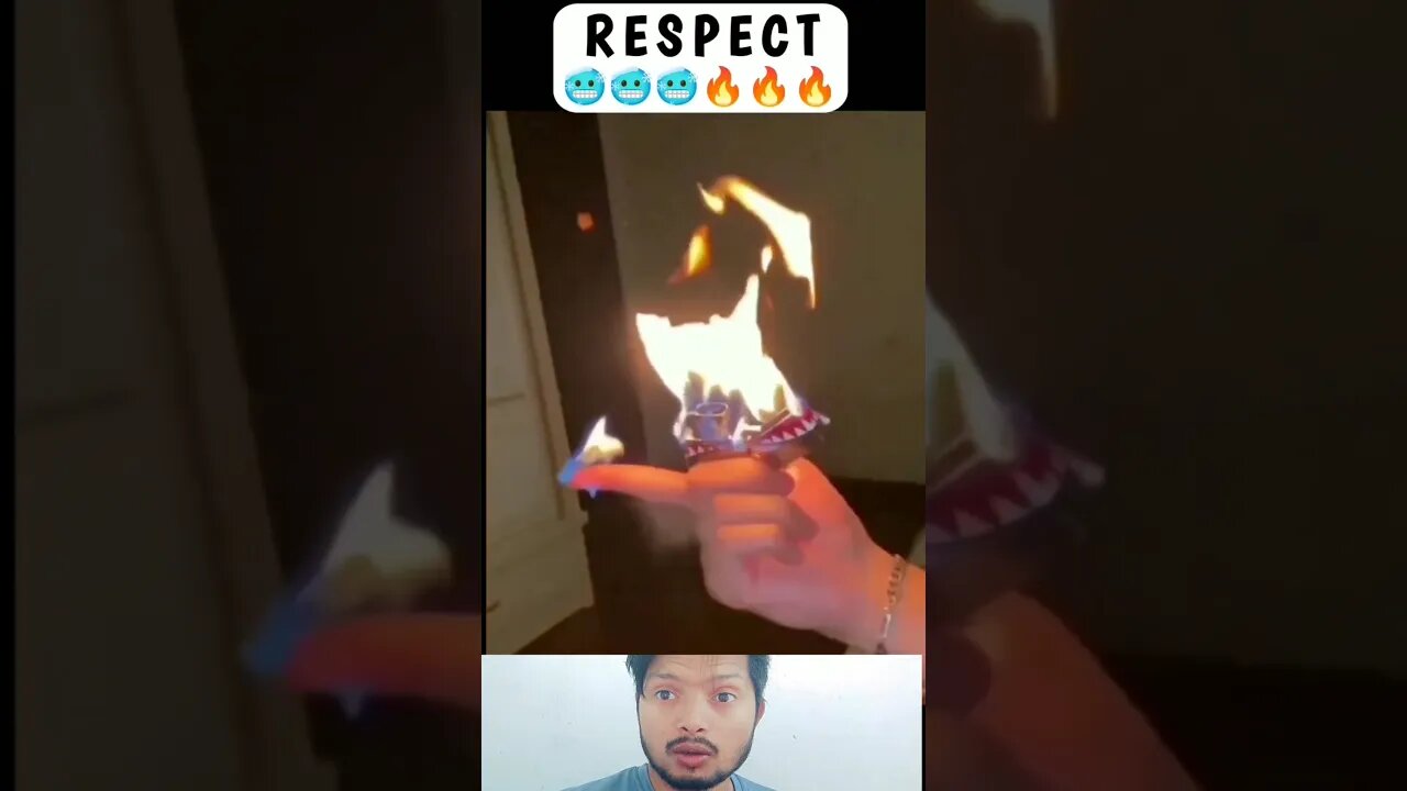 Fire in Hand😲💯🔥 #respect #shorts #respectshow777