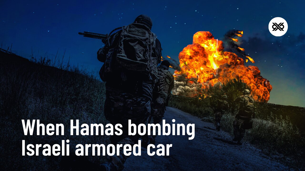 The moment Hamas destroys an Israeli armored car In Jenin West Bank