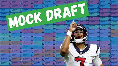 Mock Draft Monday, Multiple Mock Drafts!