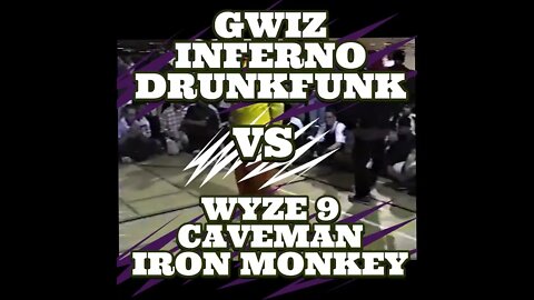 Iron Monkey, Caveman, Wyze9 VS G-Wiz, Drunkfunk, Inferno "Fat Pounds BBoy Battle" 1998 San Diego, CA