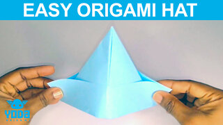 How To Make an Origami Hat - Easy Paper Cap Tutorial