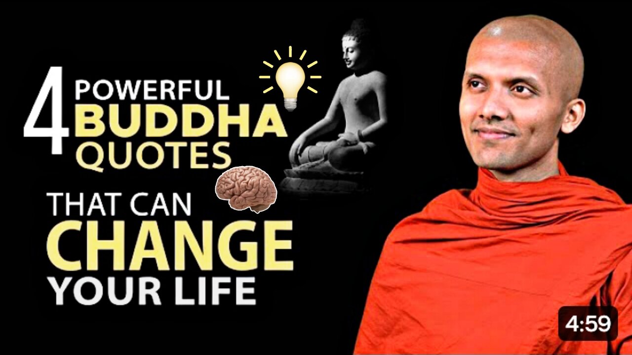 4 Powerful Buddha Quotes That Can Change Your Life| Buddhism In English