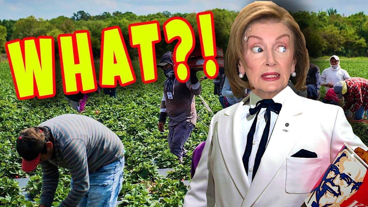 Who is Going to "PICK The CROPS"?! Plantation Pelosi Worries Florida Needs MIGRANTS to Work Fields