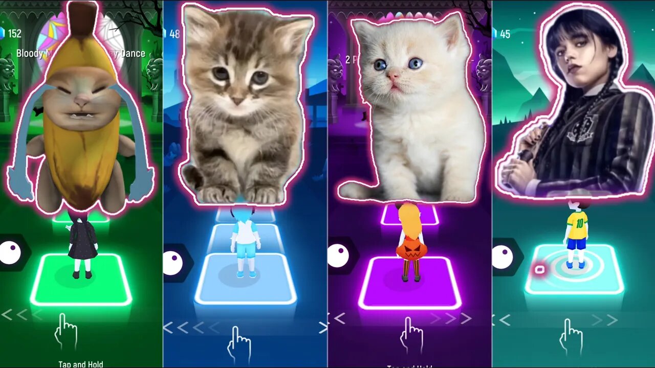 BANANA CAT VS CAT SING FLOWER VS CAT SING MONEY