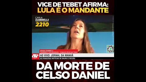 Vice de Tebet: Lula é o mandante da morte de Celso Daniel