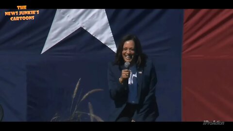 Kamala cringing in Fort Worth, Texas.