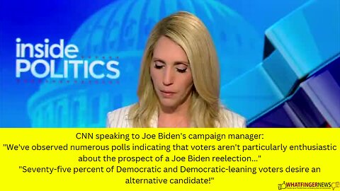 CNN speaking to Joe Biden's campaign manager: "We've observed numerous polls indicating